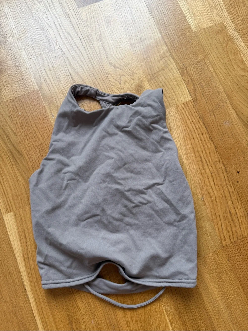 ALO Yoga Taupe Strappy Sports Bra with back detail - Picture 1 of 3
